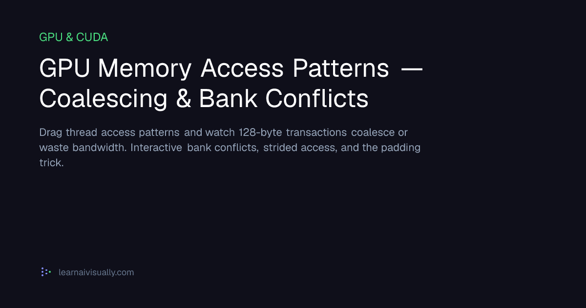 GPU Memory Access Patterns — Coalescing & Bank Conflicts | Learn AI ...